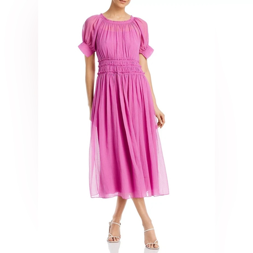 NWT Rebecca Taylor Silk Blend Elegant Midi Dress